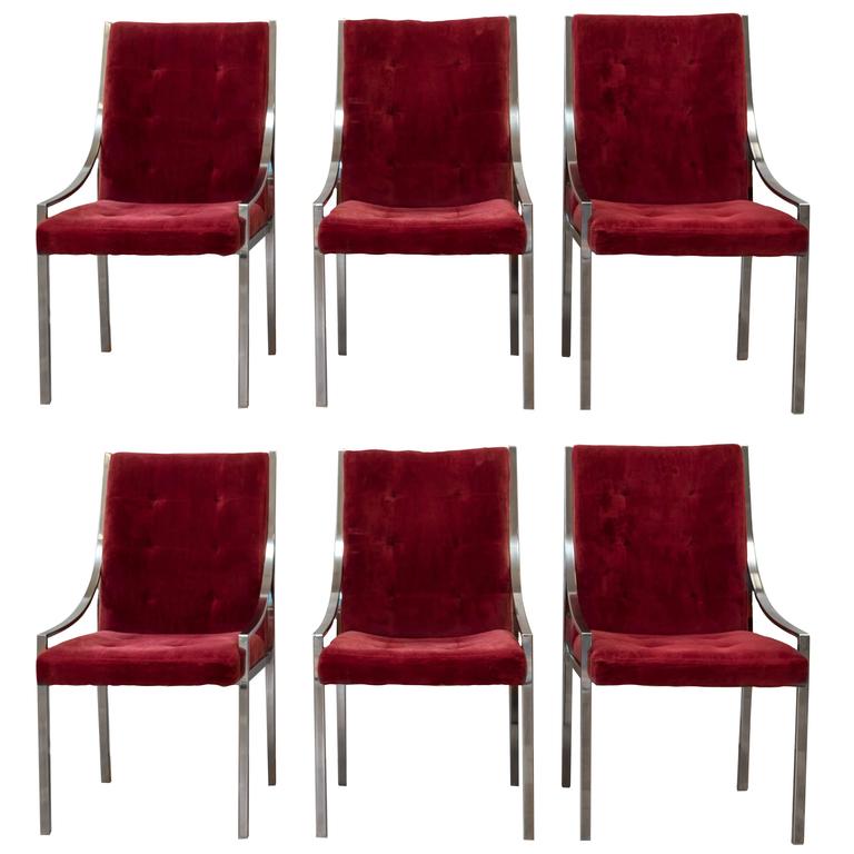 Six Pierre Cardin Dining Chairs For Dillingham At 1stdibs Six Pierre Cardin Dining Chairs For Dillingham