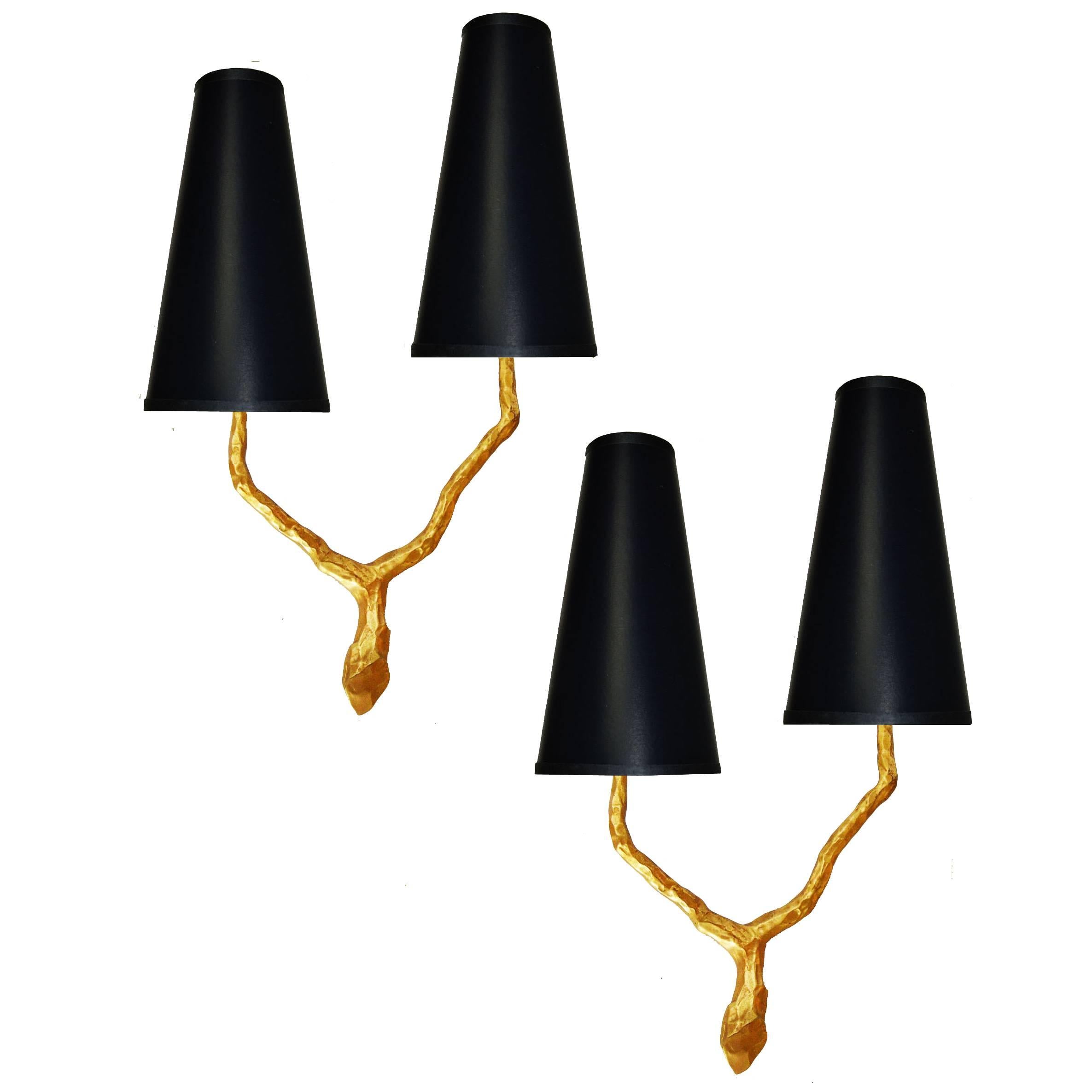 Agostini Style Pair of Sconces For Sale