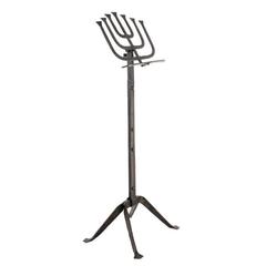 Rustic French Wrought Iron Book or Music Stand Early 20th Century