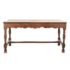 19th Century French Oak Farm Table
