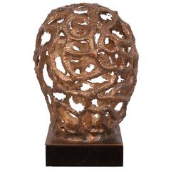 Table Lamp Sculpture in Bronze 'Synapse' 6