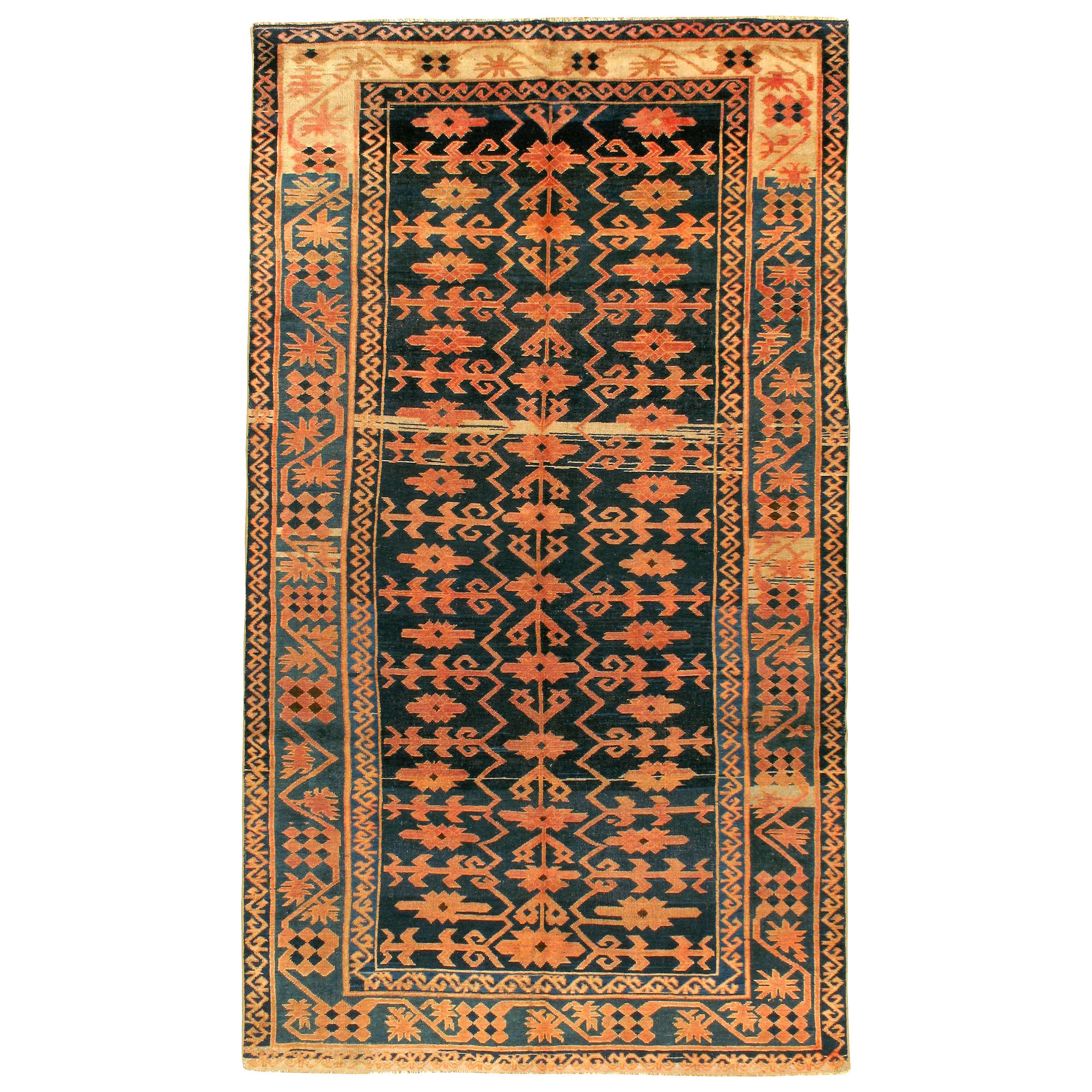 Ancien tapis Kirghiz du Turkestan oriental