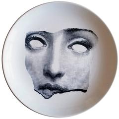 Piero Fornasetti Tema E Variazioni Plate, #64, of Lina Cavalieri's Face