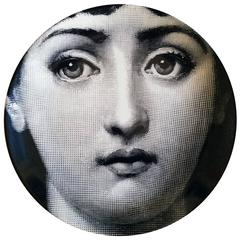 Vintage Piero Fornasetti Tema E Variazioni Plate, #1 of Lina Cavalieri's Face