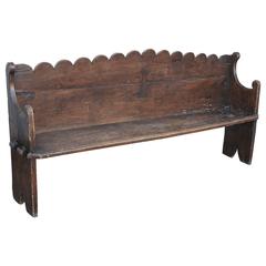 Early 18th Century Italian Chestnut Bench