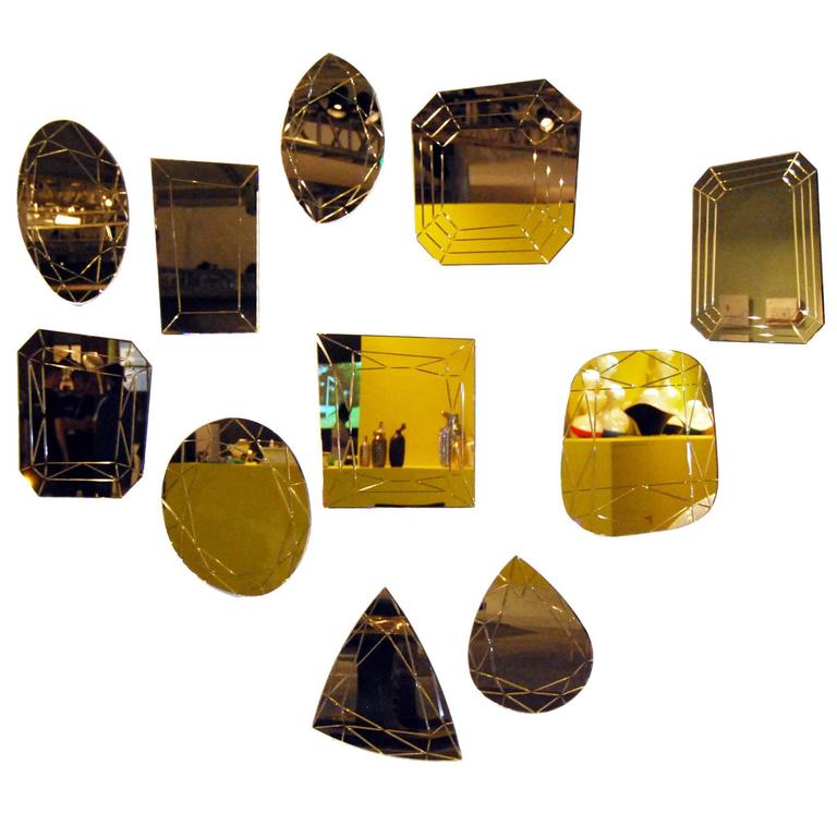 Etched Mirrors by Sam Baron For Sale