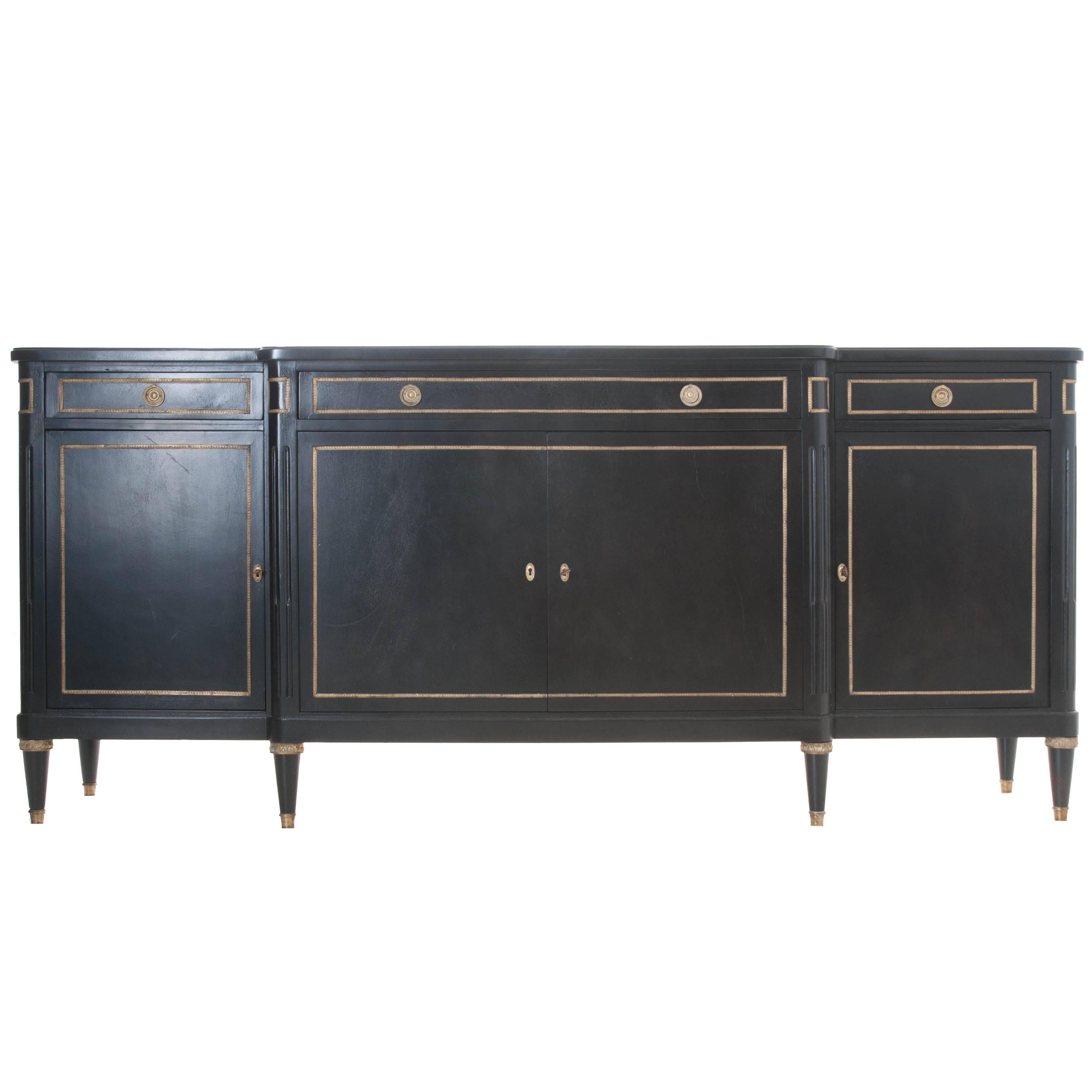 French 19th Century Louis XVI Ebony Enfilade