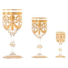 Set of 36 St. Louis Congress Pattern Goblets