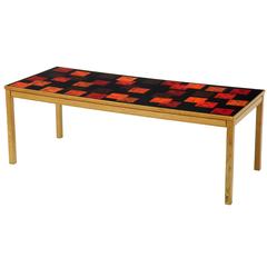 1960s David Rosen and P Torneman Teak and Enamel Coffee Table for NK