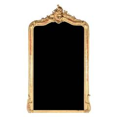 French Carved Gilt Mirror, circa 1880
