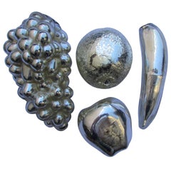 Set of Mercury Glass Fruit