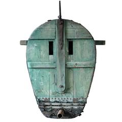 Large Early Foundry Bellows, Found Art Object 7