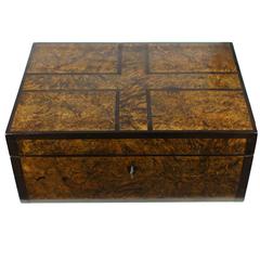 Rare Biedermeier Period Casket, Maple Root Veneers, Mainz, 1827 Rare Biedermeier Period Casket, Maple Root Veneers, Mainz, 1827