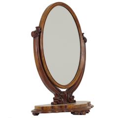 B347 Antique Scottish Mahogany Dressing Table Mirror 1850-1899