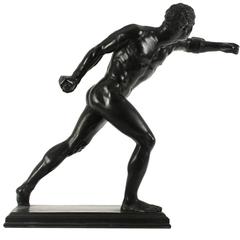 Large 19th Century Bronze Sculpture of Borghese Gladiator 12