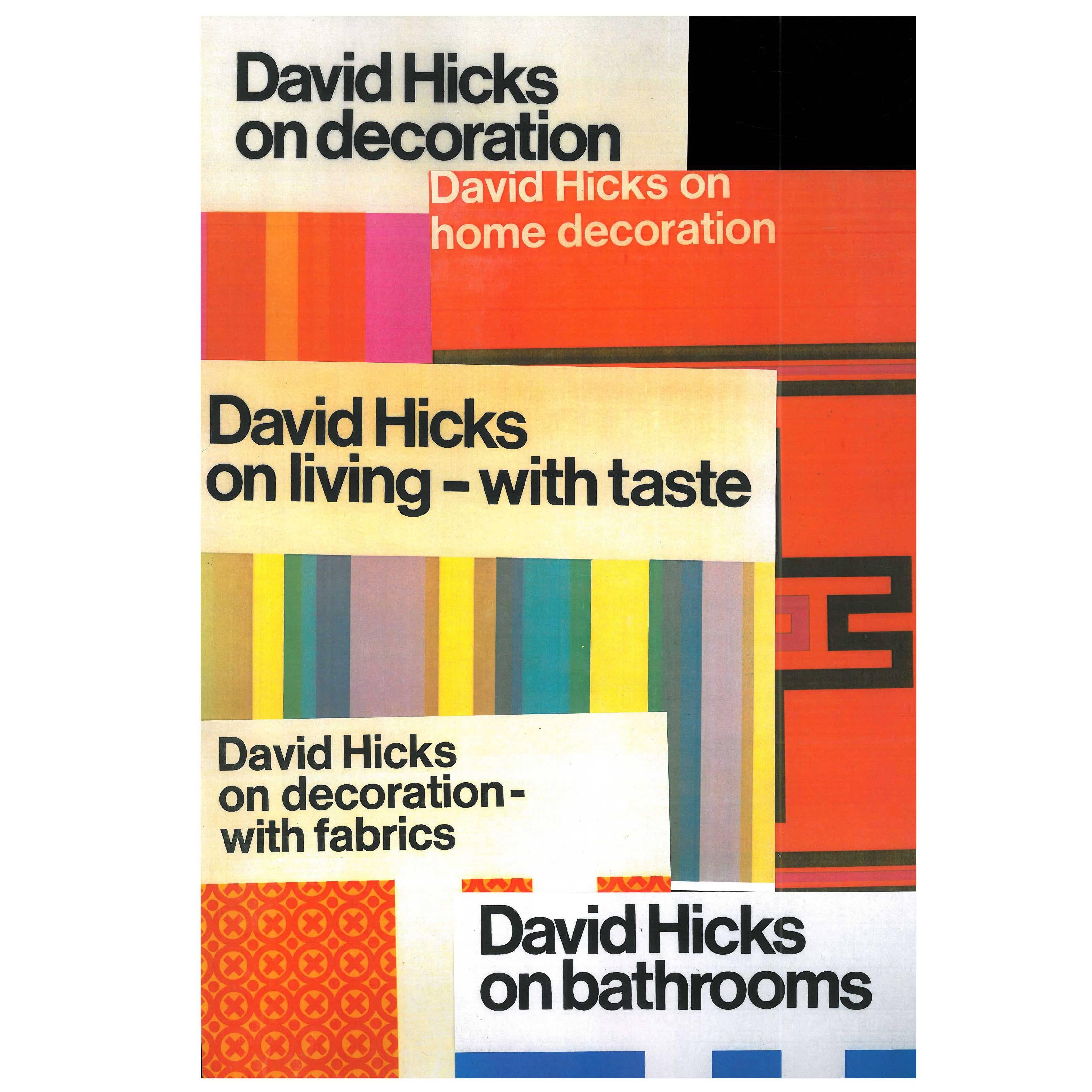 Set of Five David Hicks 1st Edition Books For Sale
