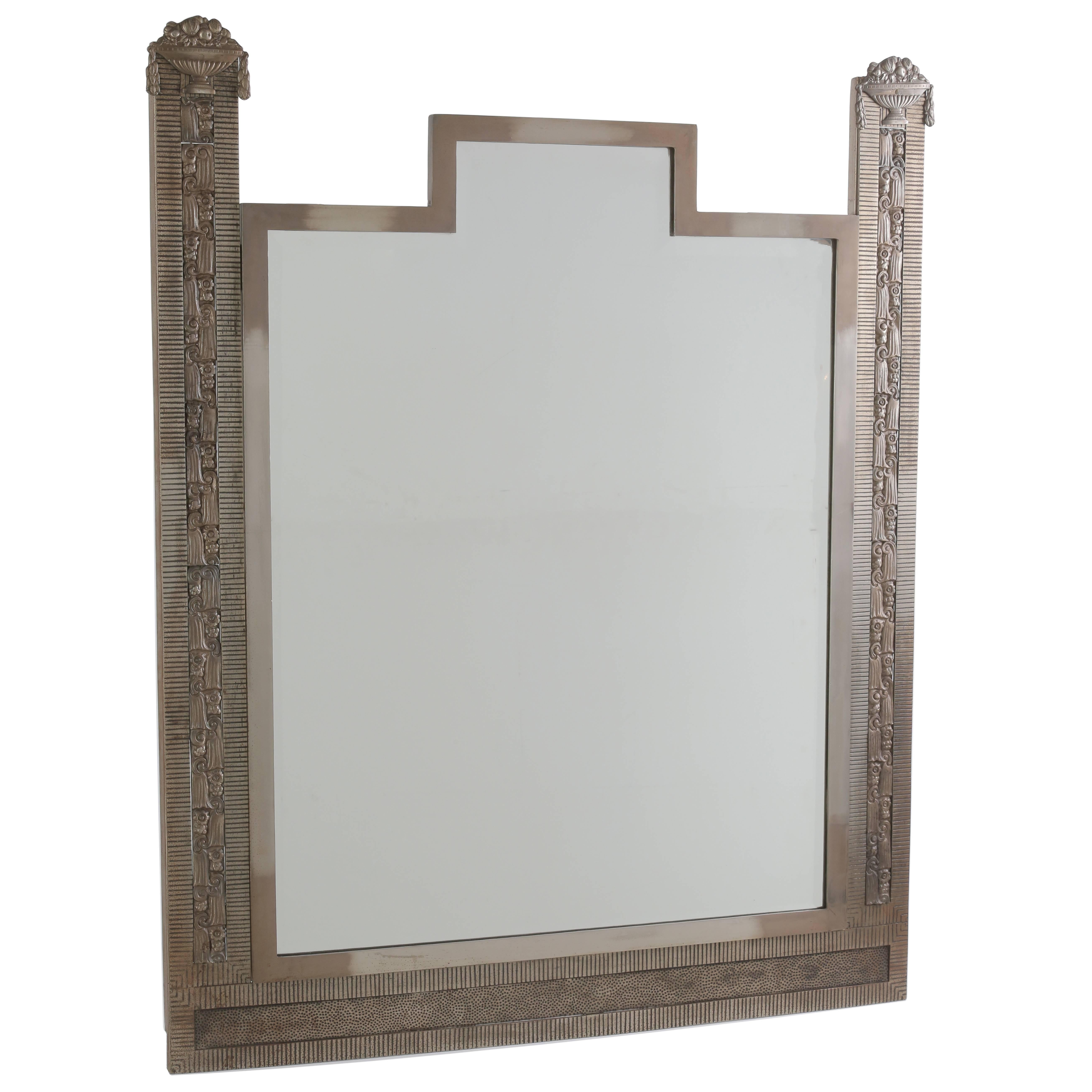 Exceptionally Designed French Art Deco Mirror For Sale