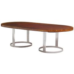 Exceptional Fractal Resin Dining Table by Marie Claude De Fouquieres