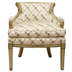 Chaise pour femmes du 18ème siècle peinte