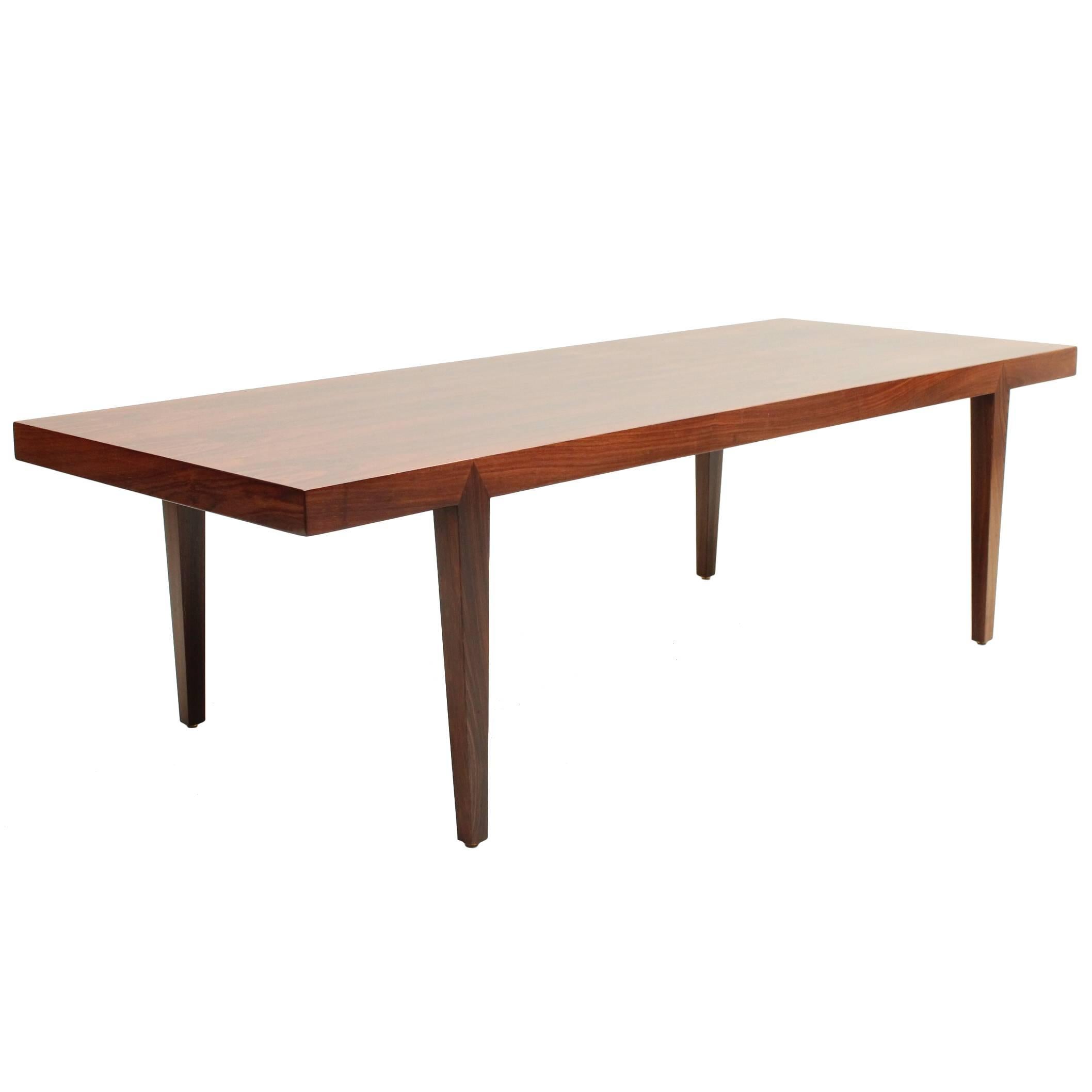 Danish, Mid-Century Rosewood Coffee Table by Severin Hansen, 1960 For Sale