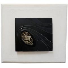 Nail Sculpture in Resin Frame Dated 1970