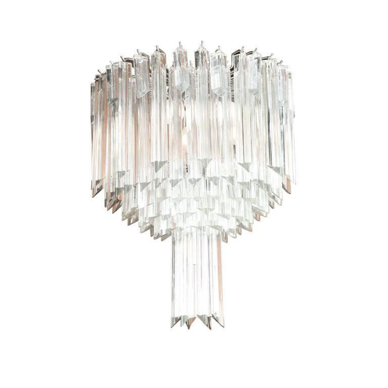 Camer Glass Chandelier For Sale