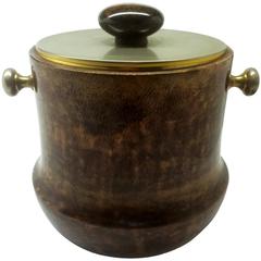 Large Aldo Tura Parchment Ice Bucket
