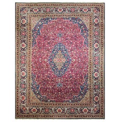 Fine Antique Dabir Kashan, Unusual Color