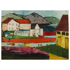 Italian Village Landscape Painting 8