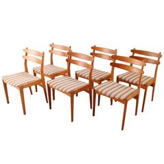 Set of Six Mid-Century Danish Dining Chairs in Teak