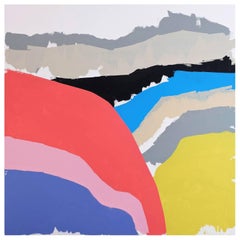 'Hummock Jumble' Abstract Landscape Painting by Alan Fears Pop Art