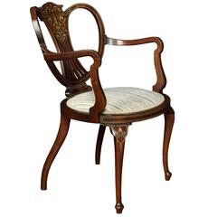 Early 20th Century Inlaid Armchair 1