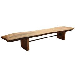 Live Edge Walnut Coffee Table Bench After Nakasshima