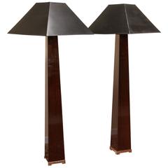 Pair of Lithic Floor Lamps by J. Robert Scott