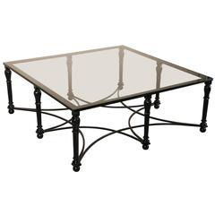 Neoclassic Style Iron Cocktail or Coffee Table 9