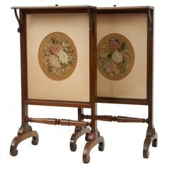 Fine Pair of Rosewood Regency Fire Screens 7