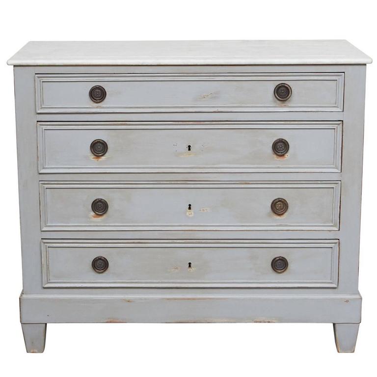 MarbleTop Chest of Drawers at 1stdibs