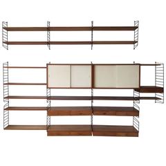 Shelving System / Wall Unit by Nisse Strinning for String Design AB Sweden, 1960 3