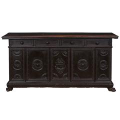 Antique Renaissance Italian Sideboard Walnut 16th Century