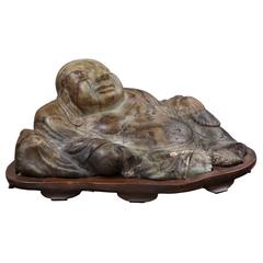 Big Buddha in Stem of Jade, Early 20th Century