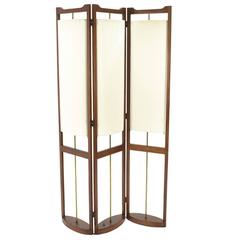 Unique Three-Panel Folding Lamp / Room Divider