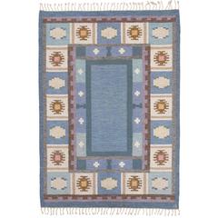 20th Century Swedish Flat-Weave Carpet by Ingegerd Silow 4