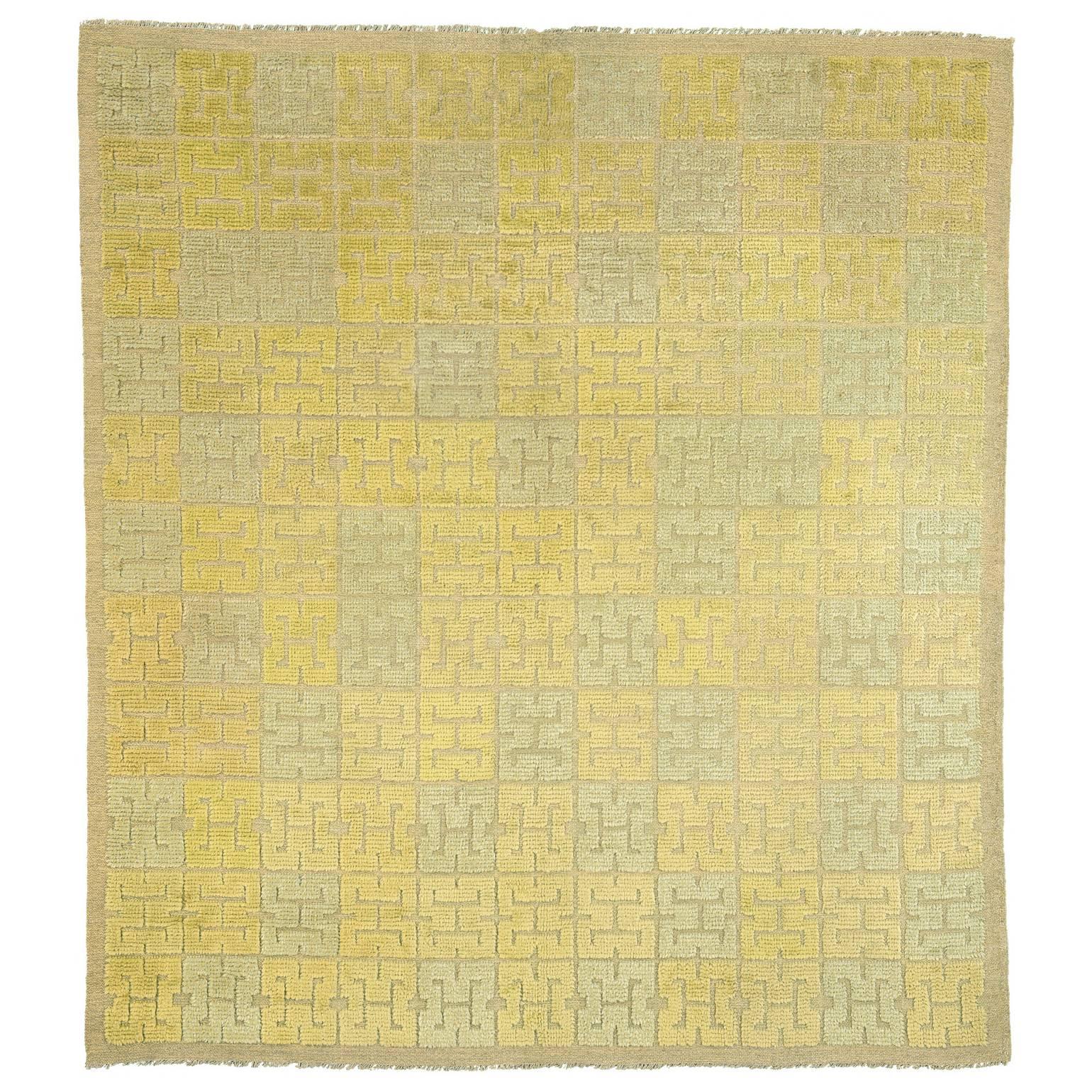 Kinesen "Chinese" 20th Century Swedish Pile-Weave Carpet by Elsa Gullberg
