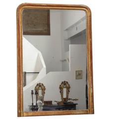 Large 24-Karat Gold Leafed Louis Philippe Mirror