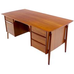 Danish Modern Teak Executive Desk Designed by Svend Madsen