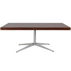 Florence Knoll Partner's Desk with Rosewood Top
