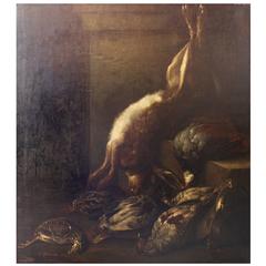 French Still Life of Dead Rabbit, Pheasant and Quail by J. Pelissier 4