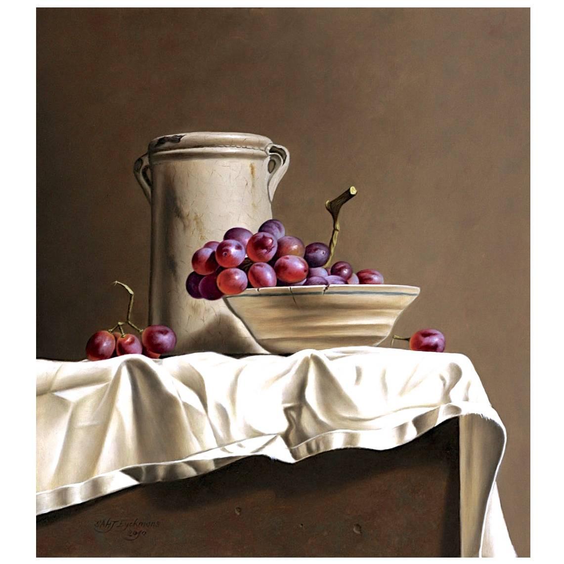 Still Life with Red Grapes by Stefaan Eyckmans