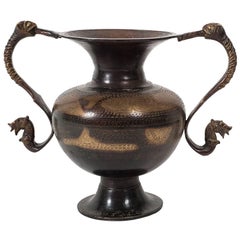 Antique Indo Peersian Cast  Bronze Vase