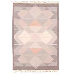 Tapis suédois à tissage plat du 20e siècle par Anna Johanna Angstrom